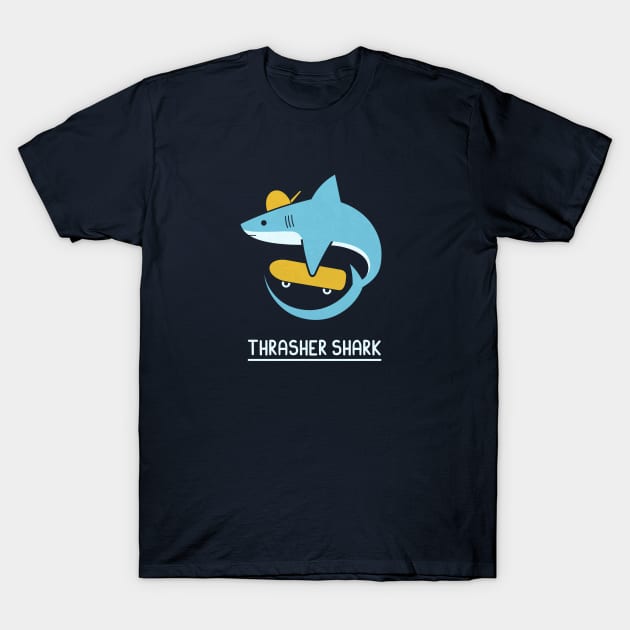 Thrasher Shark T-Shirt by HandsOffMyDinosaur